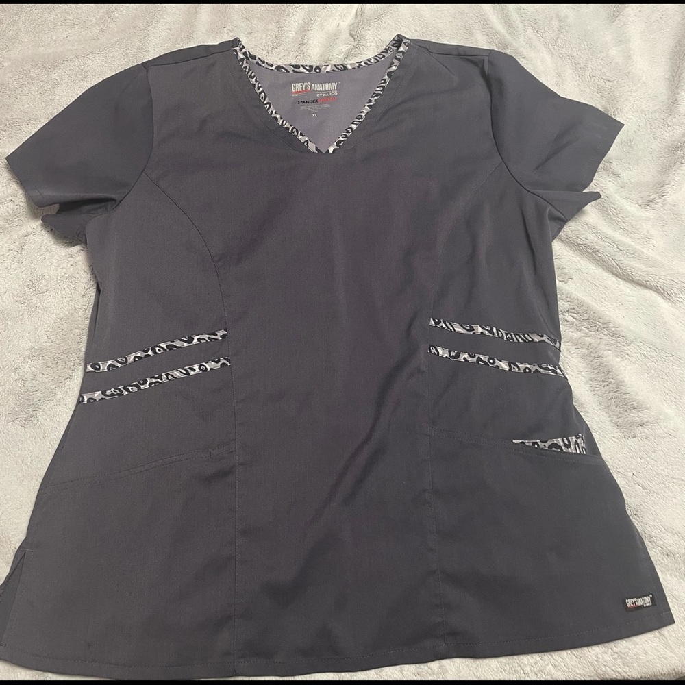 Leopard detail Grey’s Anatomy Scrub Top